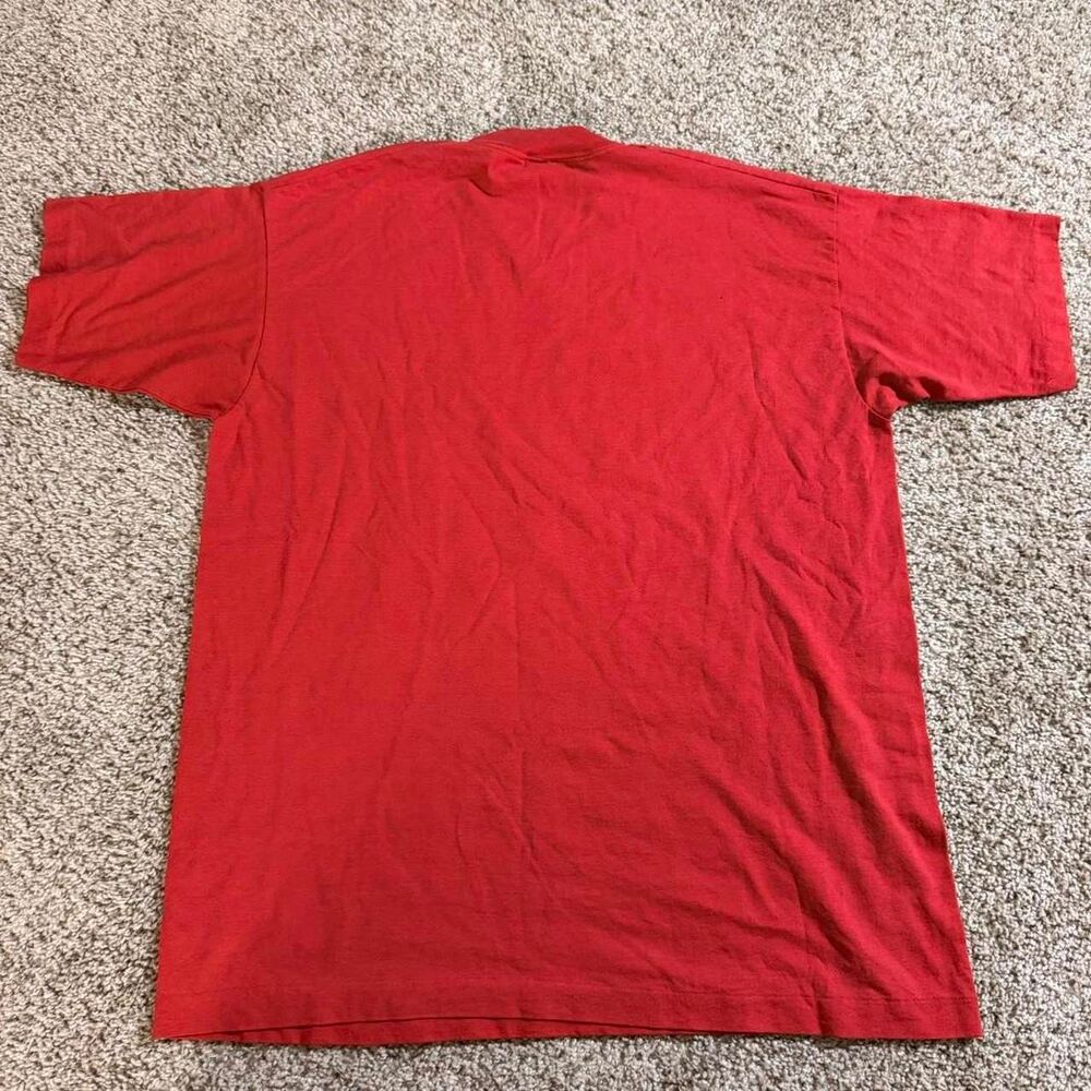 Vintage Italian T-Shirt XL Red Single Stitch “There Are Two Kinds of People" - Picture 6 of 6